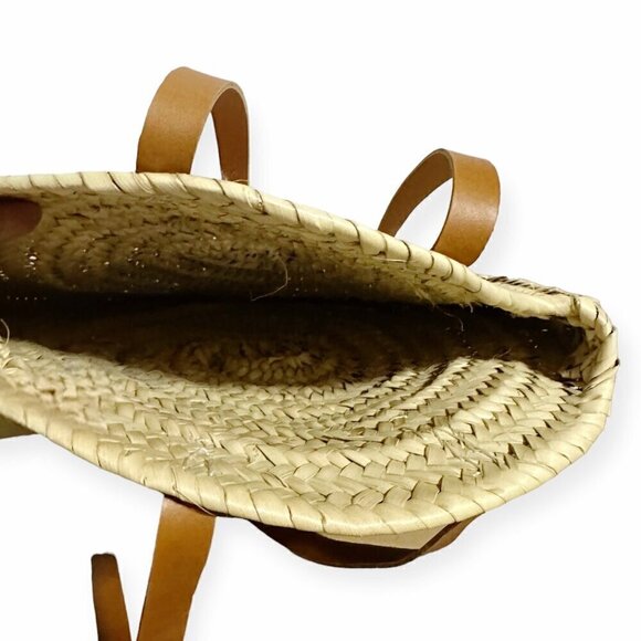 Mark & Graham Hand Painted Circle Beach Bag, Straw, Stripes - Picture 8 of 11